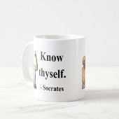 SOCRATES-Zitat 5b Kaffeetasse (Vorderseite Links)