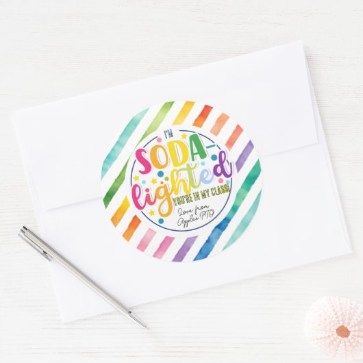 Soda- Aufkleber mit leichter Aufwertung (Umschlag)