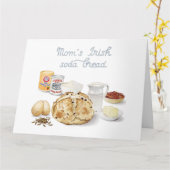 Soda Brot Illustriert Rezept Karte (Gelbe Blume)