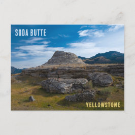 Soda Butte Cone Yellowstone Nationalpark Postkarte