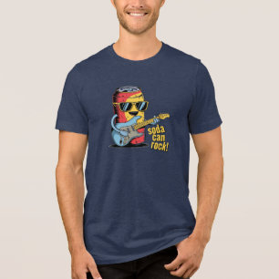 Soda Can Rock Star Music Lover Tri-Blend Shirt