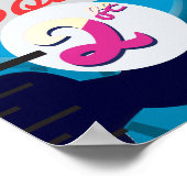 Soda Cap Growth Chart. Poster (Ecke)
