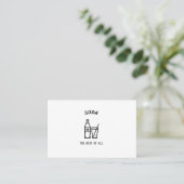 Soda das Beste von allen Visitenkarte (Stehend Vorderseite)