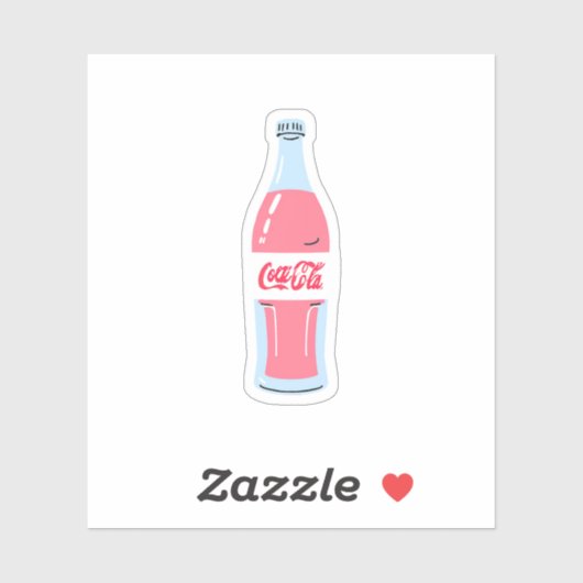 Soda Flasche Aufkleber (Blatt)