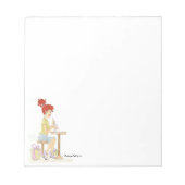 Soda Fountain Girl NotePad Notizblock (Vorderseite)
