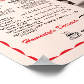 Soda Fountain Menu Poster (Ecke)