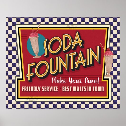 Soda Fountain Poster (Vorne)