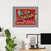 Soda Fountain Poster (Heimbüro)