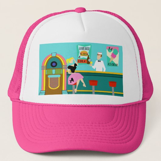 Soda Fountain Trucker Hat Truckerkappe (Vorderseite)