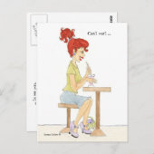 Soda Girl vermisst Postkarte (Vorne/Hinten)