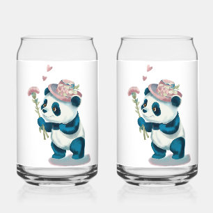 Soda Glass Blume Panda Dosenglas
