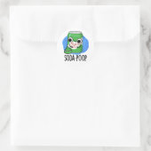 Soda Kack Funny Drink Pub Runder Aufkleber (Tasche)