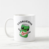 Soda licious Funny Soda Pop Pun Kaffeetasse (Links)