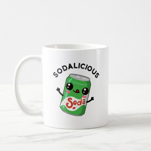 Soda licious Funny Soda Pop Pun Kaffeetasse (Links)