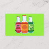 Soda Pop Flasche Business Cards Visitenkarte (Rückseite)