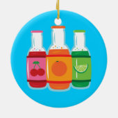 Soda Pop Flaschen Keramikornament (Hinten)