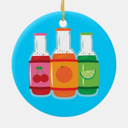 Soda Pop Flaschen Keramikornament (Hinten)