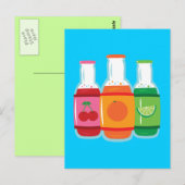 Soda Pop Flaschen Postkarte (Vorne/Hinten)