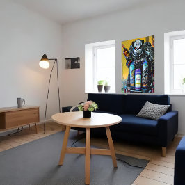 Soda-Robotermonster in der Stadt | AI Art Poster