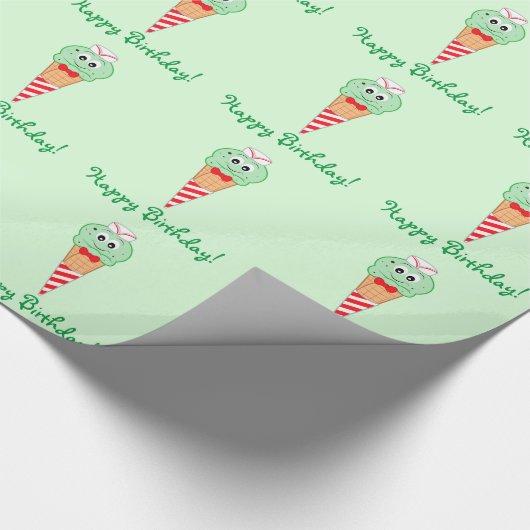 Soda-Ruck-Eistüte mit tadellosem Geschenkpapier (Ecke)