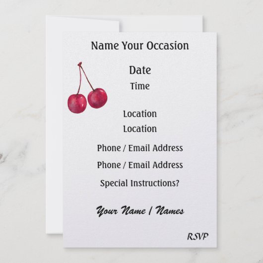 Soda Shop Einladung - SRF (Rückseite)