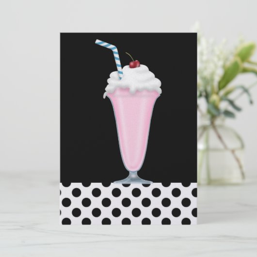 Soda Shop Einladung - SRF (Stehend Vorderseite)