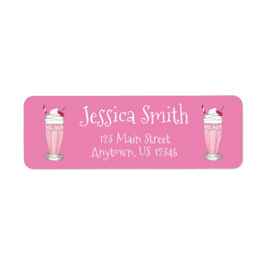 Soda Shoppe Erdbeere Eis Creme Milkshake Shake (Vorne)