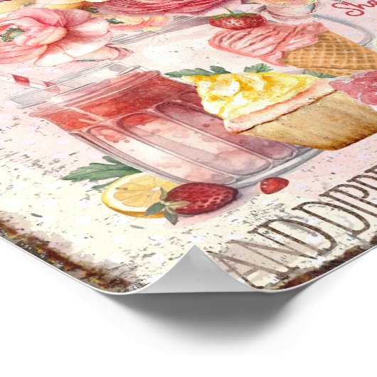 Soda Shoppe Poster Eros Bendato (Ecke)