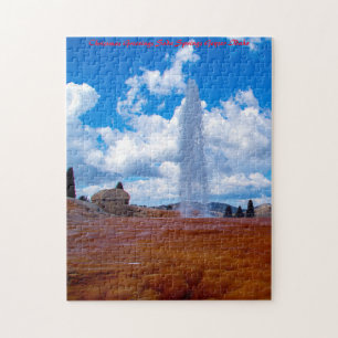 Soda Springs Geysir Idaho. Weihnachtsgrüße Puzzle