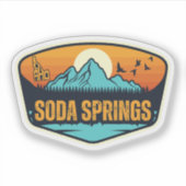 Soda Springs, Idaho Aufkleber (Vorderseite)