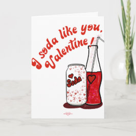 Soda Valentine's Day Card Karte