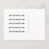 Sodashop Couple Post Card - Keine Umschläge inbegr Einladungspostkarte (Rückseite)