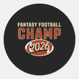 Sodasy Football Sport Stil 2026 Gewinner Runder Aufkleber