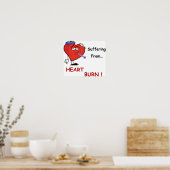 Sodbrennen Poster (Küche)