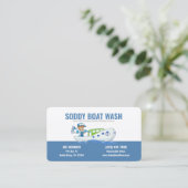 Soddy Boat Wash Business Card Visitenkarte (Stehend Vorderseite)
