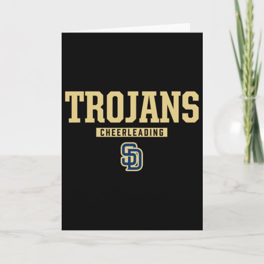 Soddy-daisy Trojans Logo Cheerleading Hs Karte (Vorderseite)