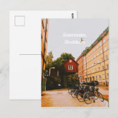 Södermalm, Stockholm, Schweden Postkarte (Vorne/Hinten)