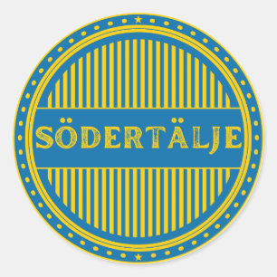 Södertälje City Pride Emblem – Schwedische Identit Runder Aufkleber