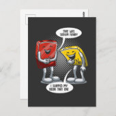 Sodium Chemistry Science Joke Chemist Scientist Postkarte (Vorne/Hinten)