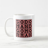 Sodom und Gomorrah, ursprüngliche Sin Cities Kaffeetasse (Links)