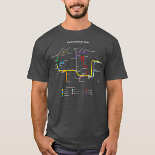 Sodor Railmap TTC Style Dark 1 T-Shirt