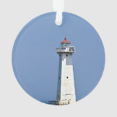 Sodus Outer Lighthouse auf einem Acrylschmuck Ornament (Rückseite)