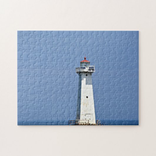Sodus Outer Lighthouse auf Sodus Bay NY Puzzle (Horizontal)
