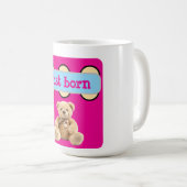 Soeben geborene Teddybär-Gestaltung Kaffeetasse (VorderseiteRechts)