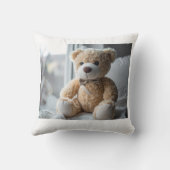 Soeben geborener Teddybär-Design Kissen (Rückseite)