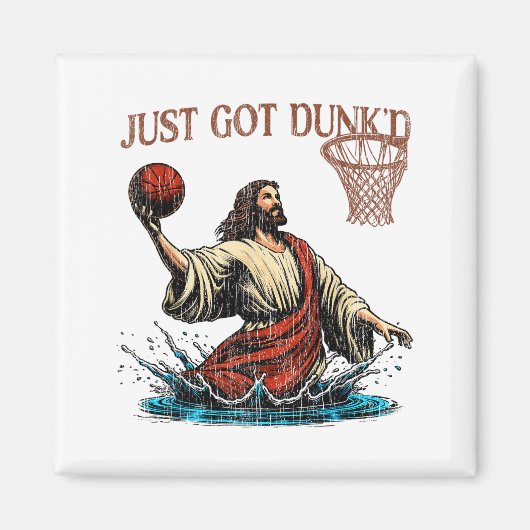 Soeben Getunkt Lustige Taufe Jesus Christliches Ba Magnet (Vorne)