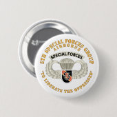 SOF - 5th SFG - Im Flugzeug Abzeichen - Vietnam Button (Vorne & Hinten)