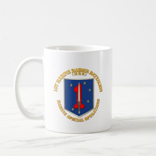 SOF - USMC 1. Marine Raider-Bataillon.p Kaffeetasse (Links)
