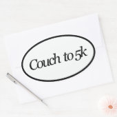 Sofa 5k ovaler aufkleber (Umschlag)