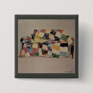 Sofa Aquarell und Tinte 1985 Button